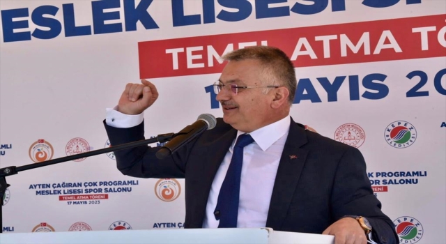Kepez Ayten Çağıran Çok Programlı Meslek Lisesi Spor Salonu’nun temeli atıldı