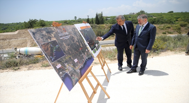 Hazine ve Maliye Bakanı Nebati, Mersin’de otoyol projesini inceledi: