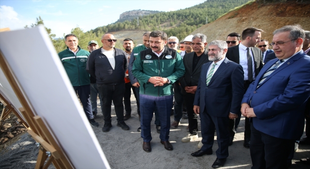 Hazine ve Maliye Bakanı Nureddin Nebati, Sorgun Barajı’nda incelemelerde bulundu: