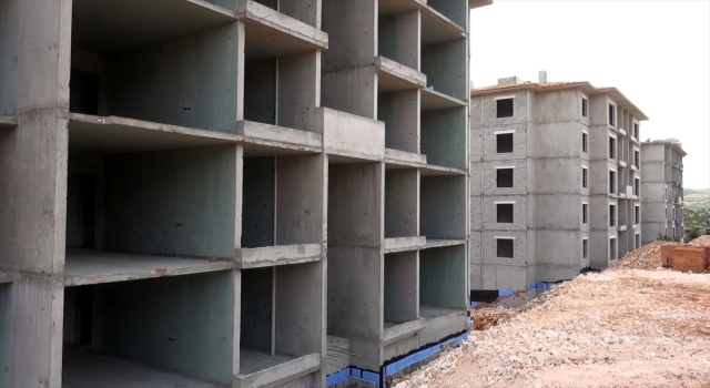 Depremin merkez üssü Pazarcık’ta deprem konutlarının inşası sürüyor