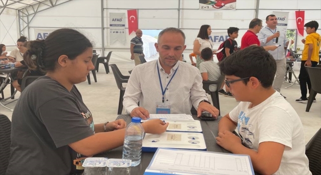 Hatay’da çadır kentte Akıl ve Zeka Oyunları Turnuvası yapıldı