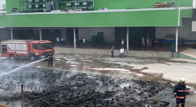Mersin’de narenciye paketleme tesisinde çıkan yangın söndürüldü