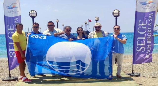 Antalya’da Kızılağaç Turizm Merkezi’nde 12 tesise Mavi Bayrak asıldı