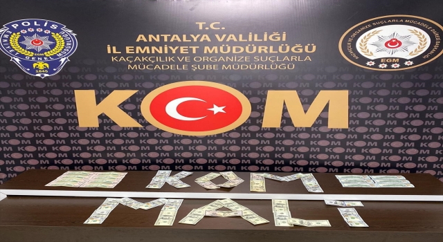 Antalya’da sahte para operasyonunda 4 zanlı tutuklandı
