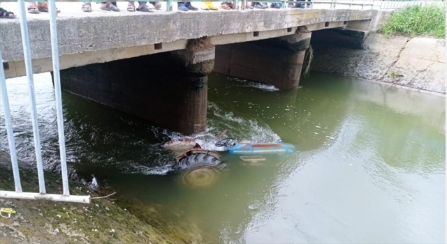 Osmaniye’de sulama kanalına devrilen traktörün sürücüsü öldü