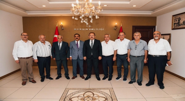 Mersin Esnaf ve Sanatkarlar Odaları Birliğinden, Vali Pehlivan’a ziyaret