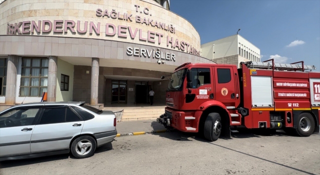 Hatay’da hastanenin tomografi bölümünde çıkan yangın söndürüldü