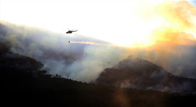 Antalya’da orman yangını nedeniyle evlerinden tahliye edilenler yaşadıkları korkuyu anlattı
