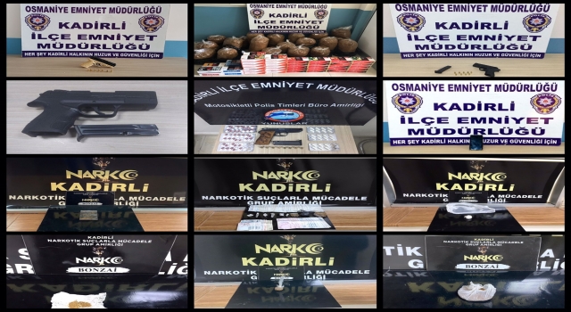 Kadirli’de asayiş uygulaması 14 zanlı tutuklandı