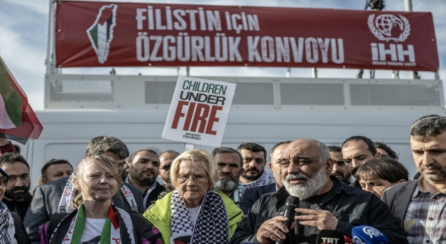 İHH’nın ”Filistin İçin Özgürlük Konvoyu”, İncirlik Üssü’ne gitmek için İstanbul’dan yola çıktı