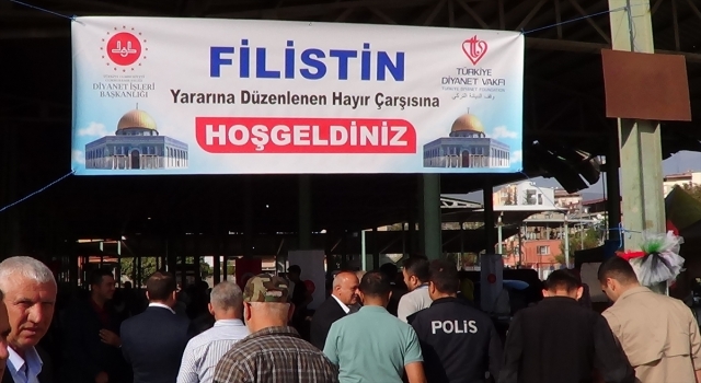 İslahiye’de Filistin’e destek kermesi düzenlendi