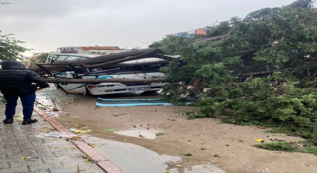 Adana’da kuvvetli rüzgar ve sağanak yaşamı olumsuz etkiledi