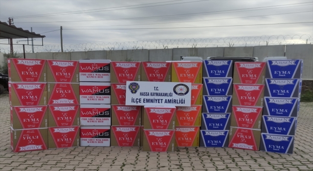 Hatay’da 1 milyon 50 bin makaron ele geçirildi