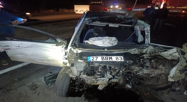 Gaziantep’te otomobillerin çarpıştığı kazada sürücü öldü