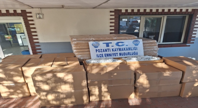 Adana’da 675 bin doldurulmuş sigara ele geçirildi