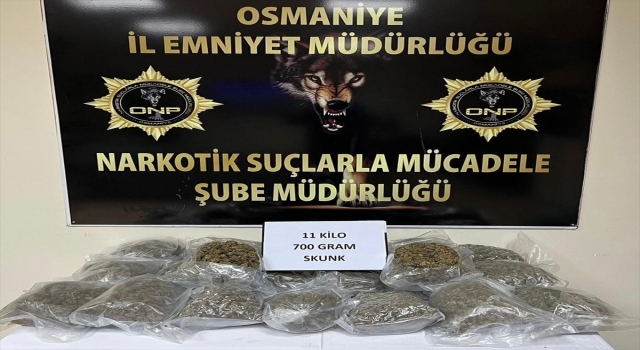 Osmaniye’de 11 kilo 700 gram sentetik uyuşturucu ele geçirildi