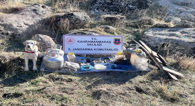 Kahramanmaraş’ta terör operasyonunda yaşam malzemeleri ele geçirildi