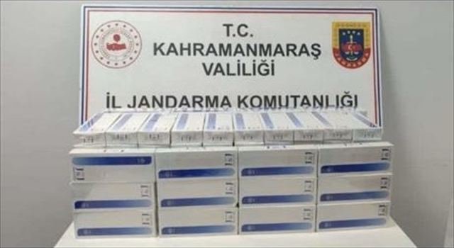Türkoğlu’nda 1680 paket kaçak sigara ele geçirildi