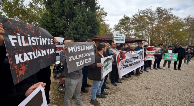 Osmaniye’de öğrenciler, İsrail’in Gazze’ye yönelik saldırılarını protesto etti