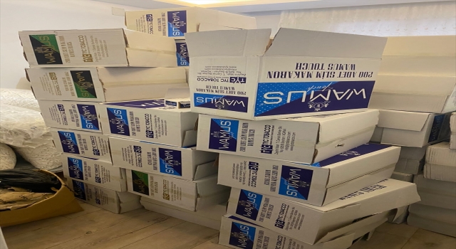 Adana’da 21 milyon 252 bin kaçak makaron ele geçirildi