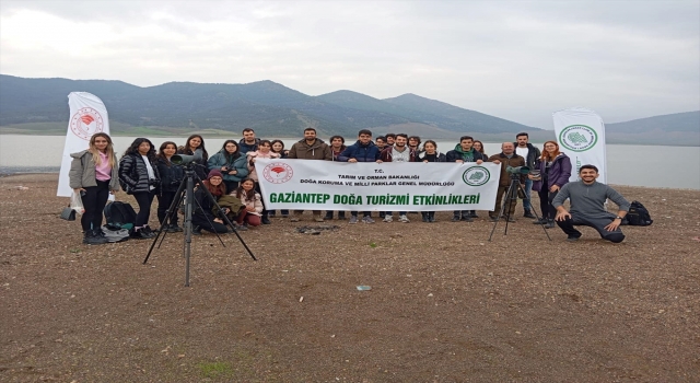 İslahiye’de üniversite öğrencileri kuş gözlemciliği yaptı