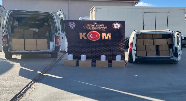 Antalya’da kaçakçılık operasyonunda 19 şüpheliye gözaltı