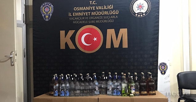 Osmaniye'de kaçak ve sahte içki operasyonu