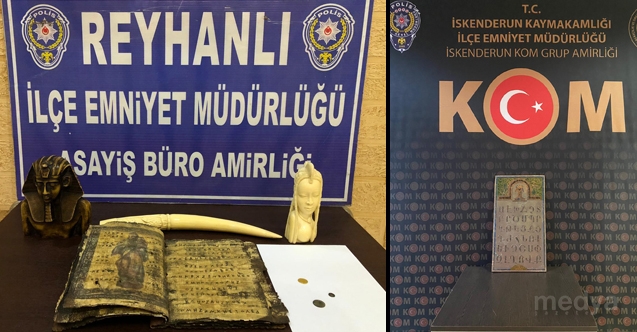 Hatay'da tarihi eser kaçakçılığı operasyonunda 3 şüpheli yakalandı