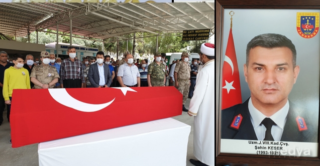Kalp krizi sonucu vefat eden uzman çavuş Osmaniye'de toprağa verildi
