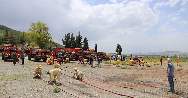 Osmaniye’de orman yangınlarıyla mücadele eğitim tatbikatı