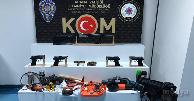 Adana&#039;da silah imalathanesine dönüştürülen eve operasyon: 3 gözaltı