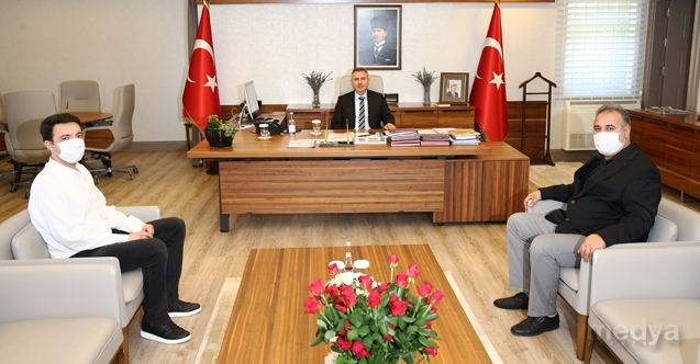 Adana Valisi Süleyman Elban, AA Adana Bölge Müdürü Firik&#039;i kabul etti