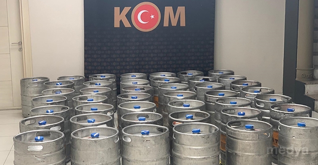 Antalya'da 2 bin 200 litre sahte içki ele geçirildi