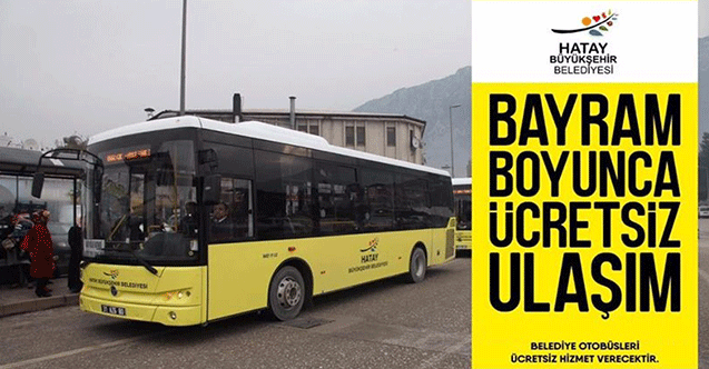 Belediye Halk Otobüsleri Bayram Boyunca Ücretsiz Olacak