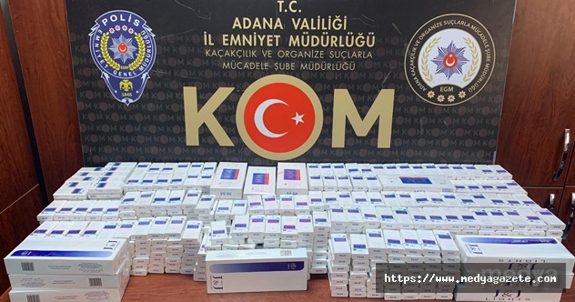 Adana&#039;da kaçak sigara ele geçirilen tırın sürücüsü gözaltına alındı