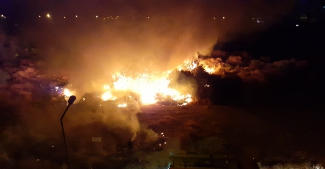 Antalya'da otluk alanda yangın