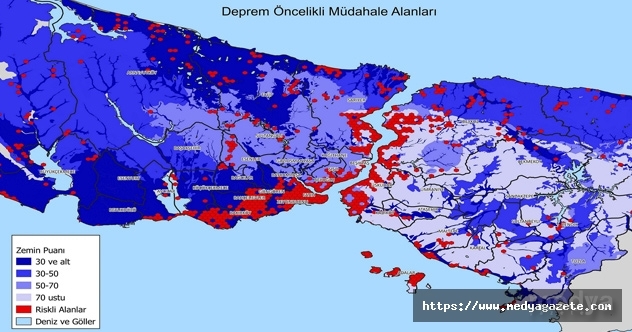 İstanbul Deprem Haritası Yayınlandı