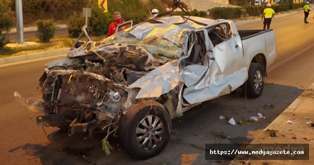 Mersin'de kamyonet şarampole devrildi: 1 ölü, 4 yaralı