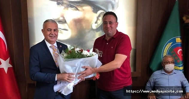 MHP Mersin Milletvekili Şimşek'ten Tarsus Ziraat Odası'na ziyaret