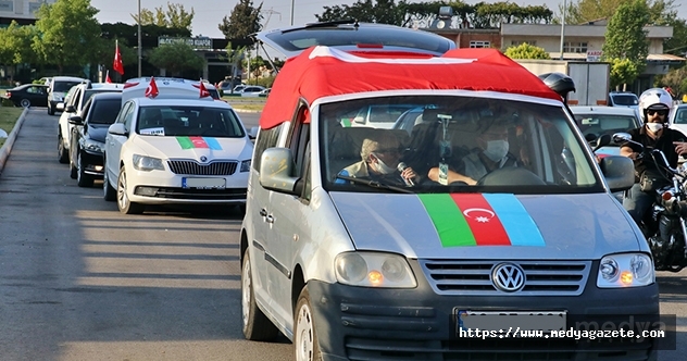 Osmaniye'de Azerbaycan'a destek konvoyu oluşturuldu