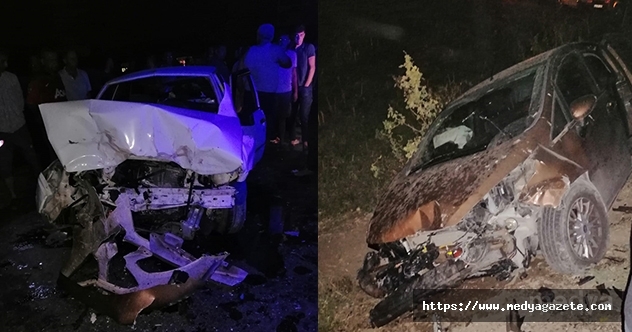 Osmaniye'de iki otomobil çarpıştı: 1 ölü, 7 yaralı