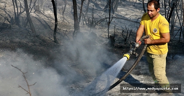 Osmaniye&#039;deki orman yangınında soğutma çalışmaları sürüyor