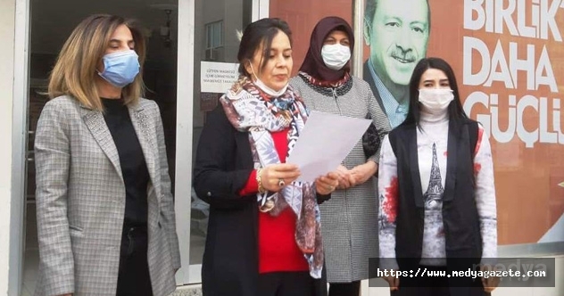 AK Parti&#039;li kadınlar şiddete karşı tek ses oldu