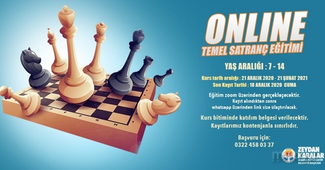 Adana Büyükşehirden çocuklara online satranç eğitimi