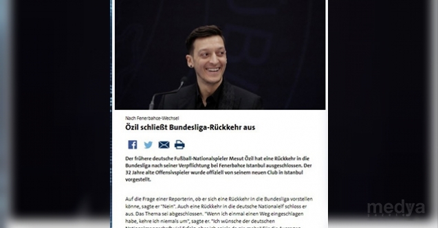 Alman basını Mesut Özil’in açıklamalarına geniş yer verdi