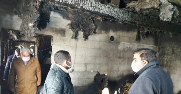 Başkan Çalkın’ndan evi yanan Acar ailesine anlamlı ziyaret