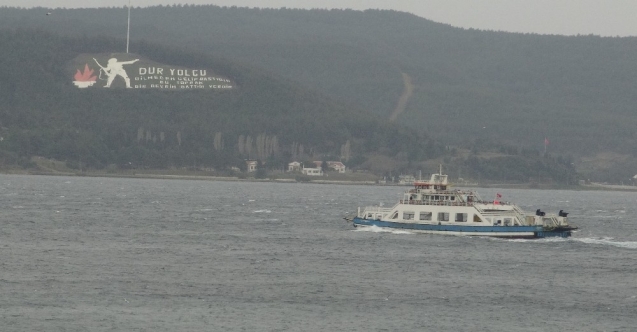 Çanakkale’de ada seferlerine fırtına engeli