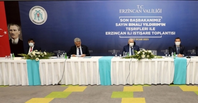 Erzincan’da Yıldırım başkanlığında istişare toplantısı düzenlendi