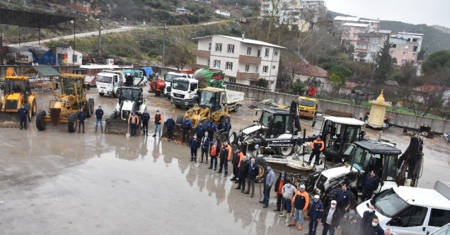 Gemlik Belediyesi ekipleri kışa hazır