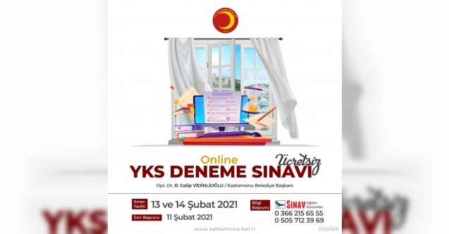 Kastamonu Belediyesi öğrenciler için online deneme sınavı yapacak